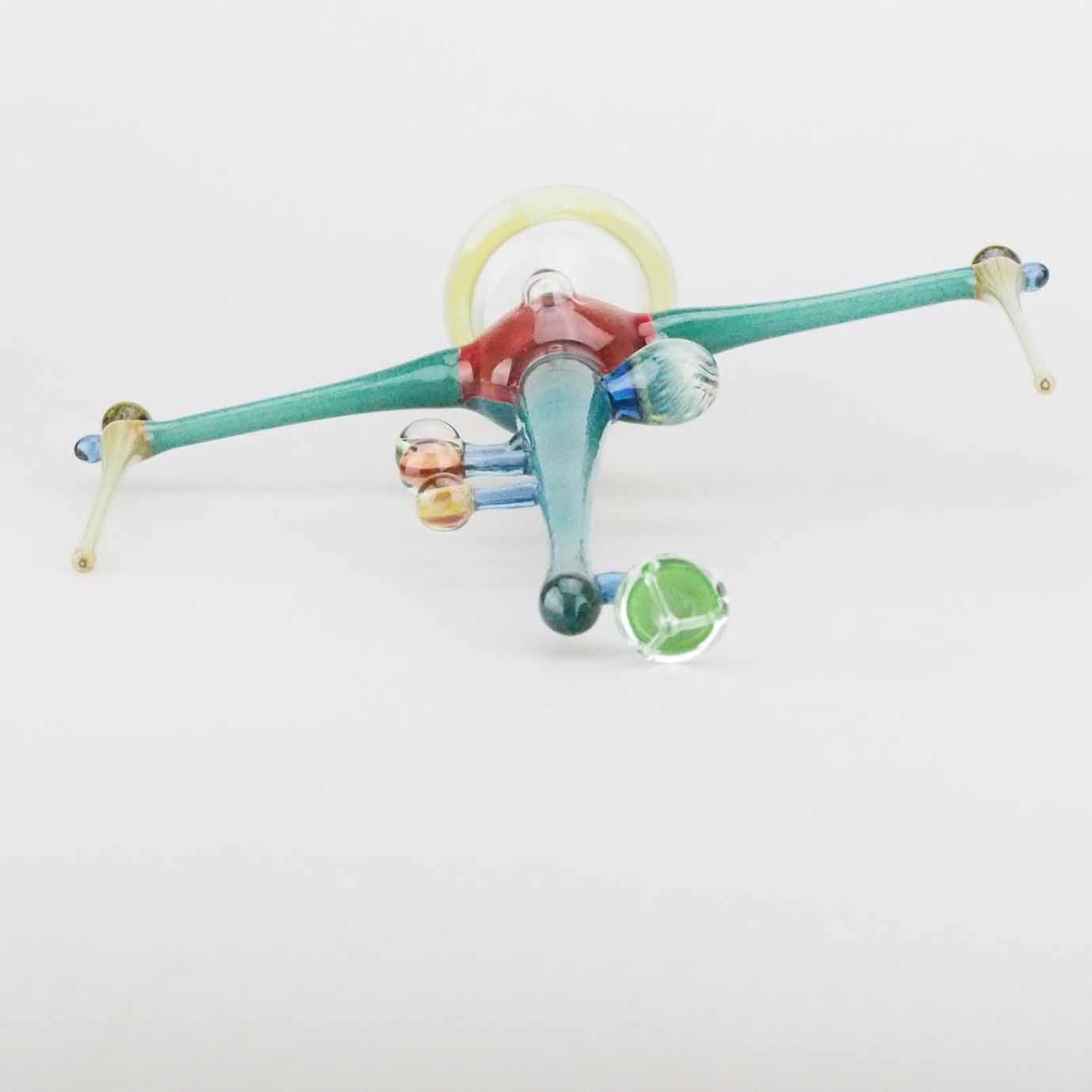 starship borosilicate glass sculpture